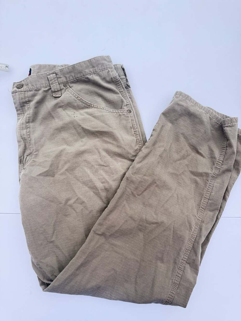 Wrangler Riggs Workwear Ripstop Ranger Cargo Pants Size 40x32 Tan - Picture 2 of 5